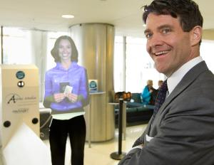 Illustration for article titled Holograms could soon replace airport workers